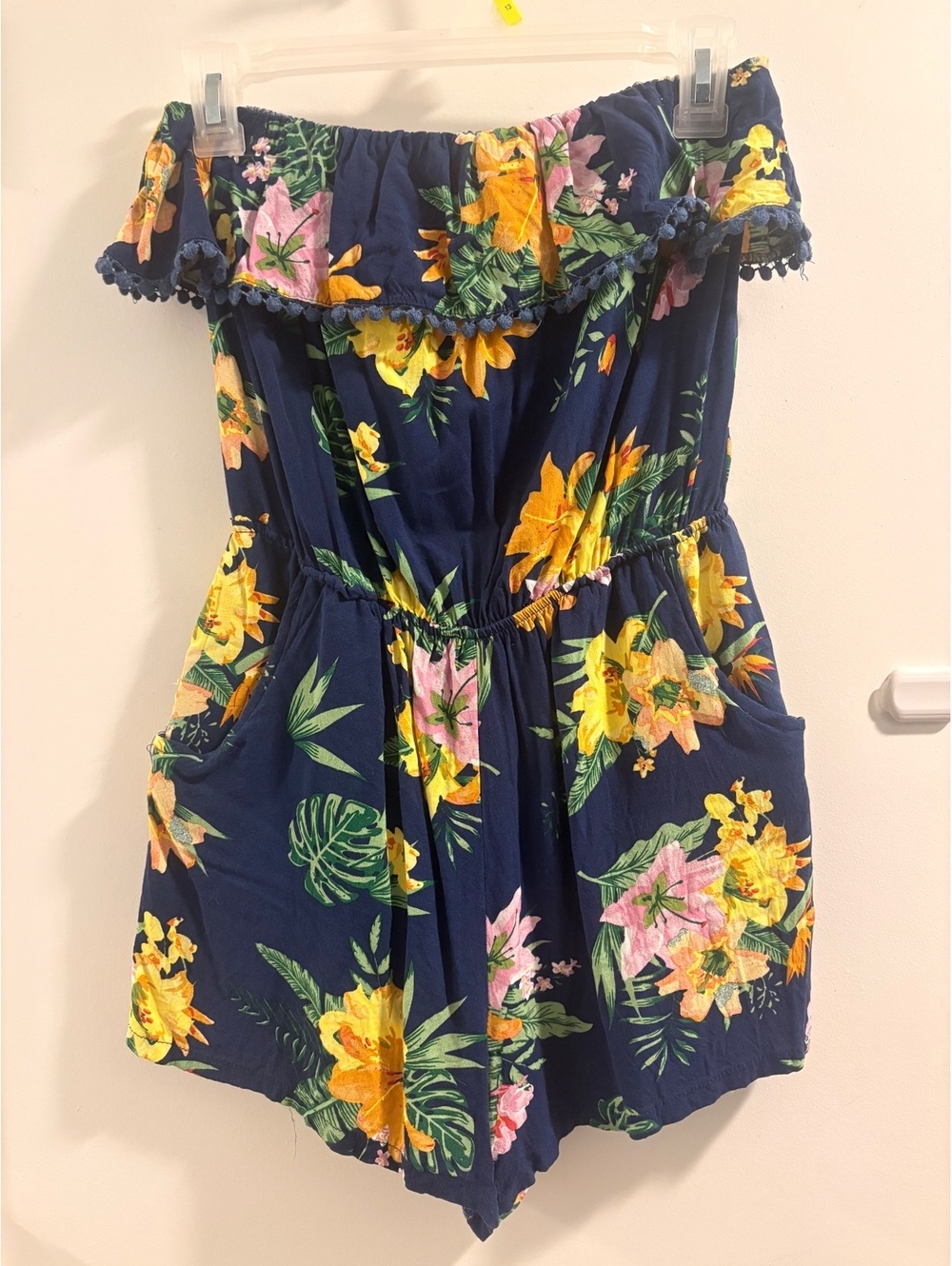 Love by Design Off-the-Shoulder Floral Romper
